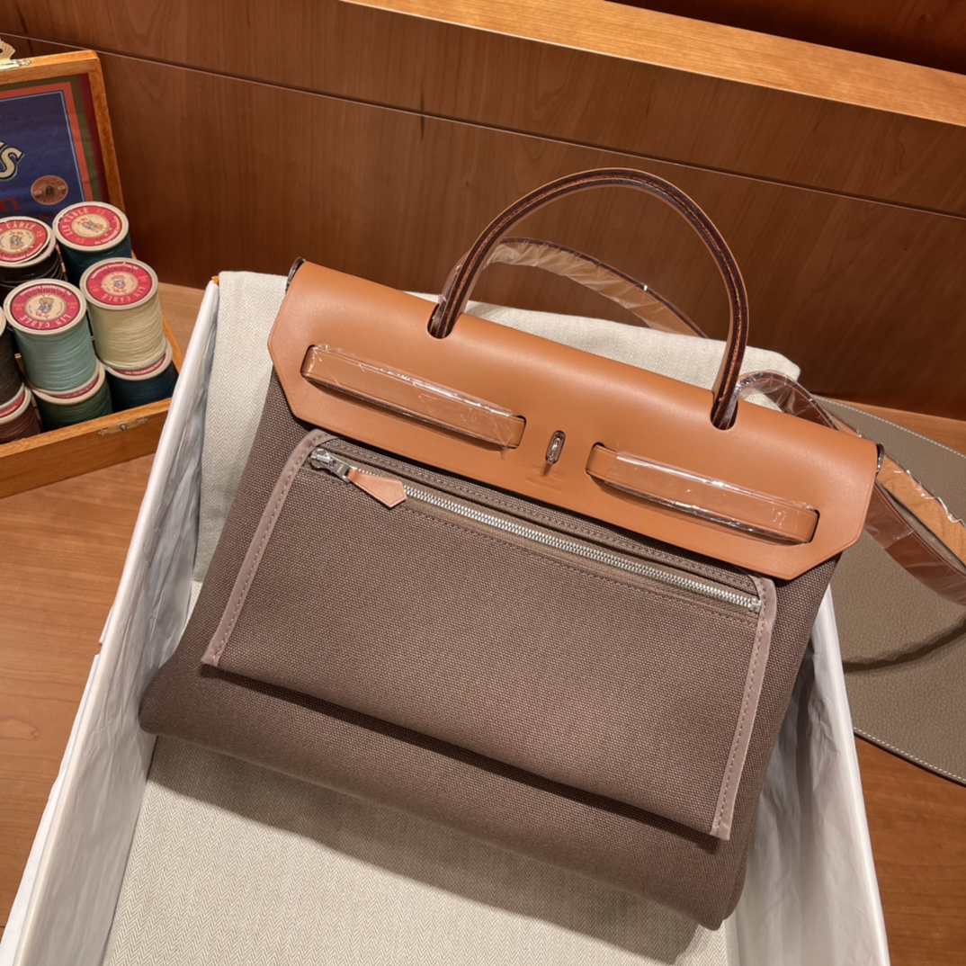 에르메스 에르백31 르투르네 캔버스 에토프 은장